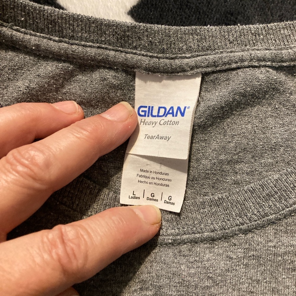 Gildan Amazing Grace Gray and teal Short Sleeve Tee - Picture 3 of 5